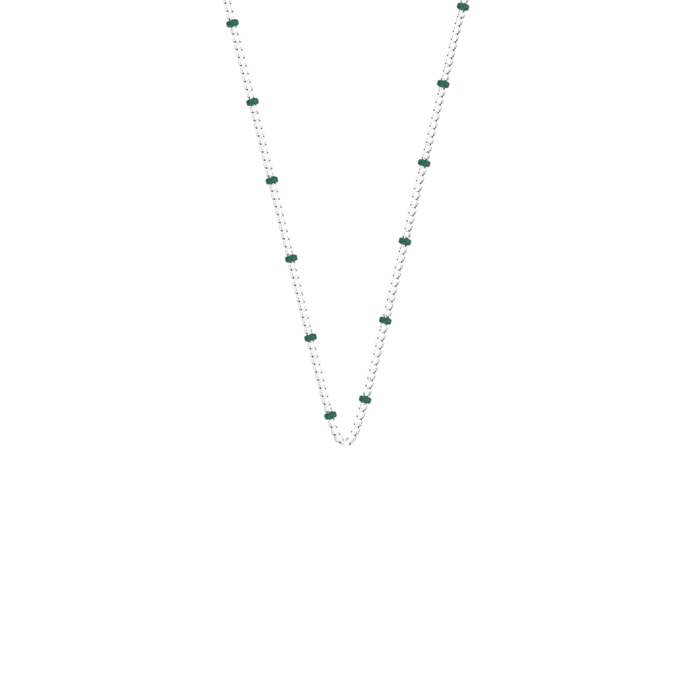Necklace Chain Colored Blue