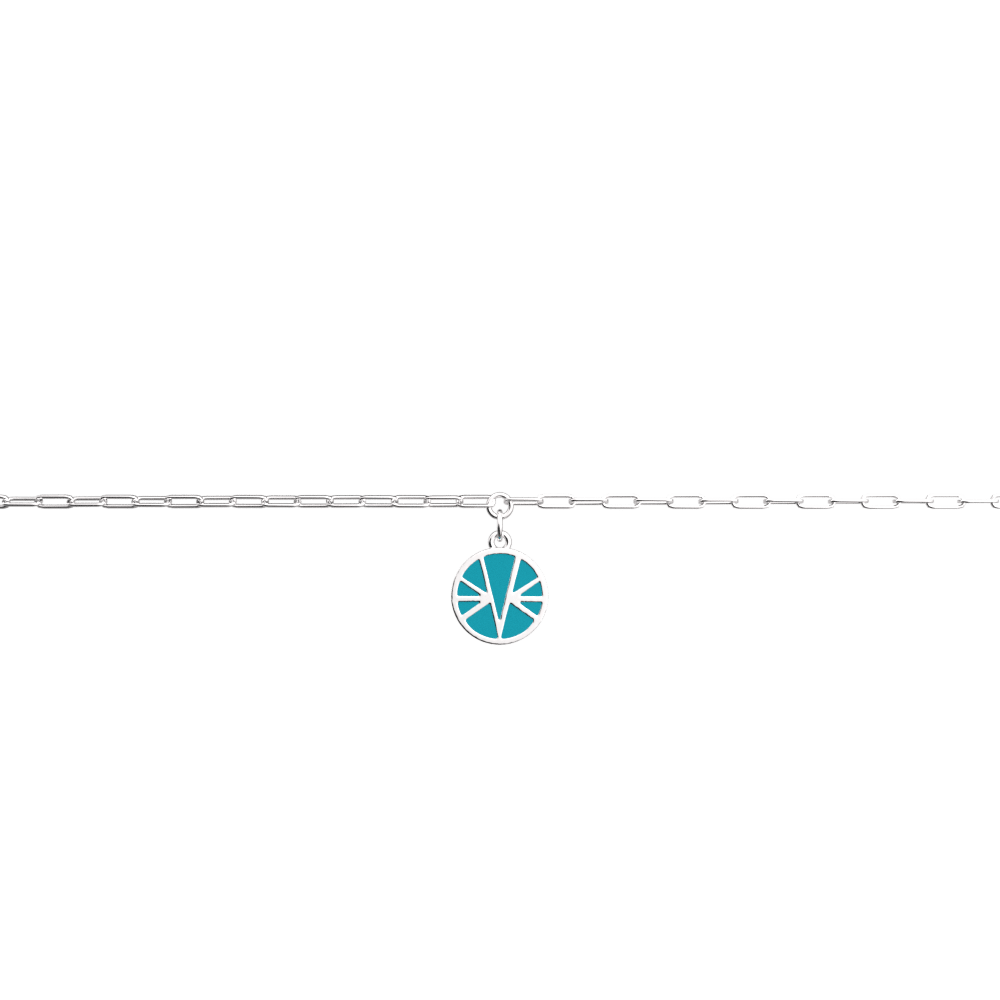Bracelet Ibiza Chain Silver Turquoise