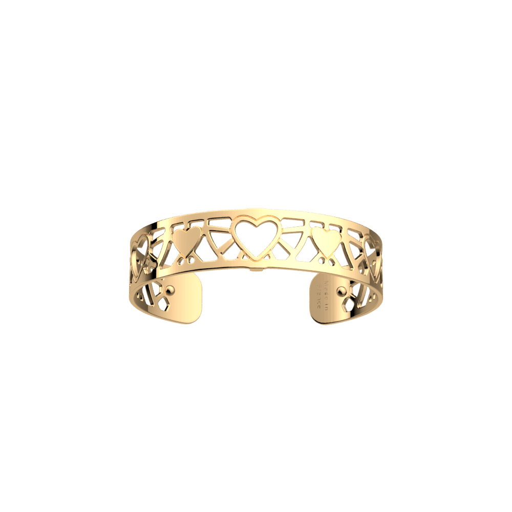 Bracelet Heart Small Size Gold Plated 14mm