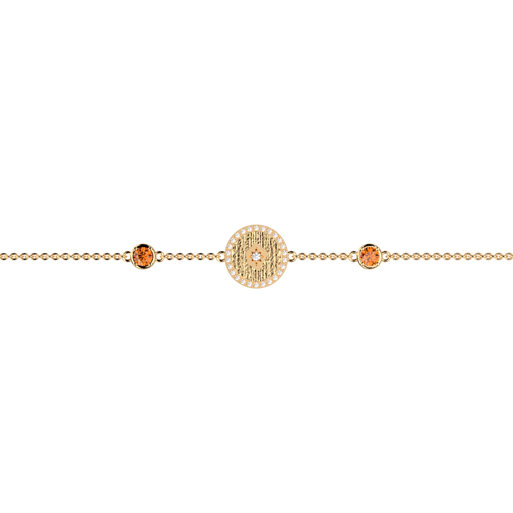 Bracelet Birthstones Gold Oz Bl