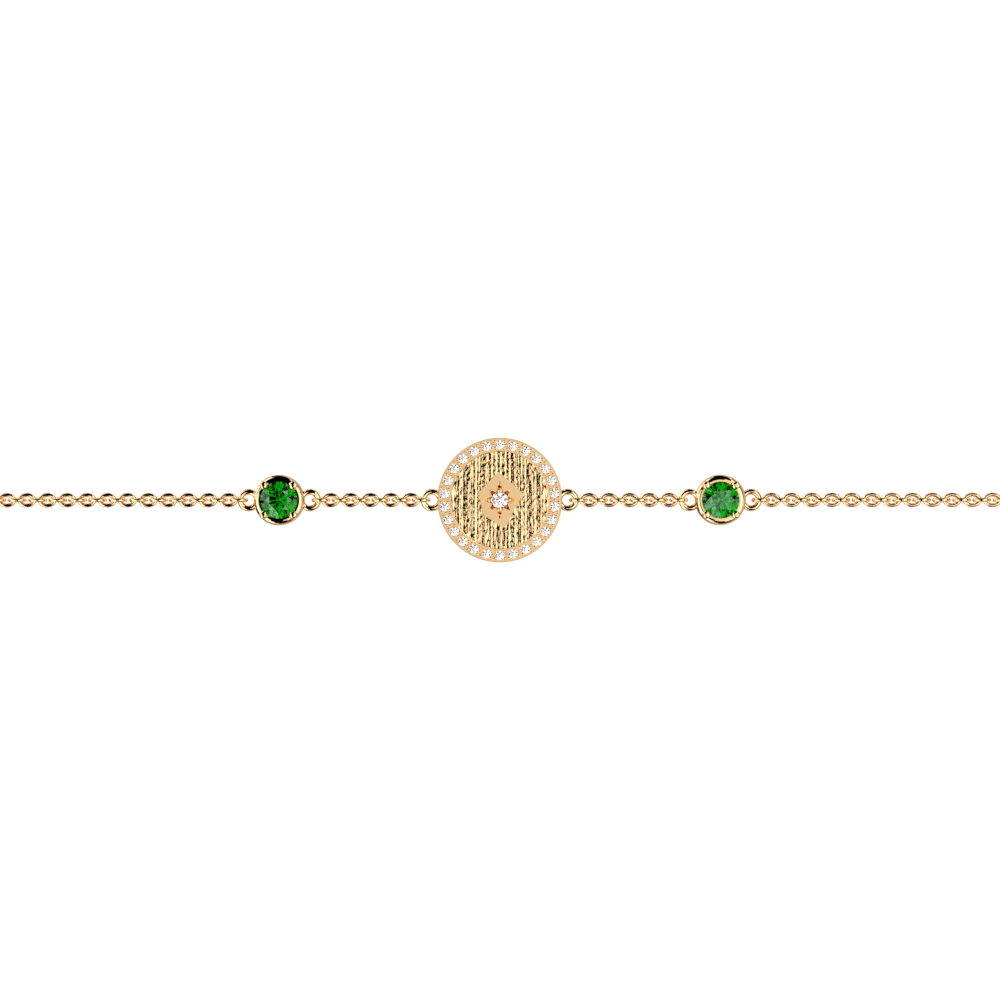 Bracelet Birthstones Gold Tourmaline