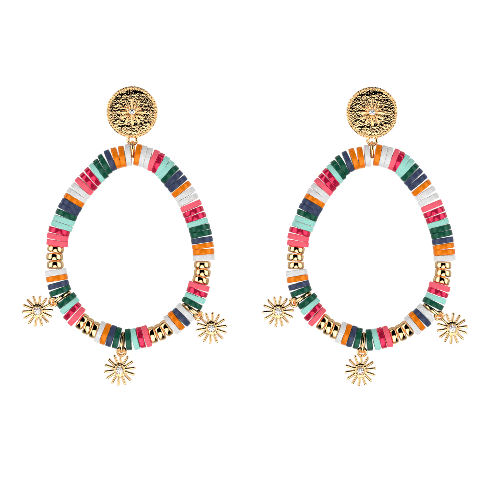 Earing Baya Perles Multicolored