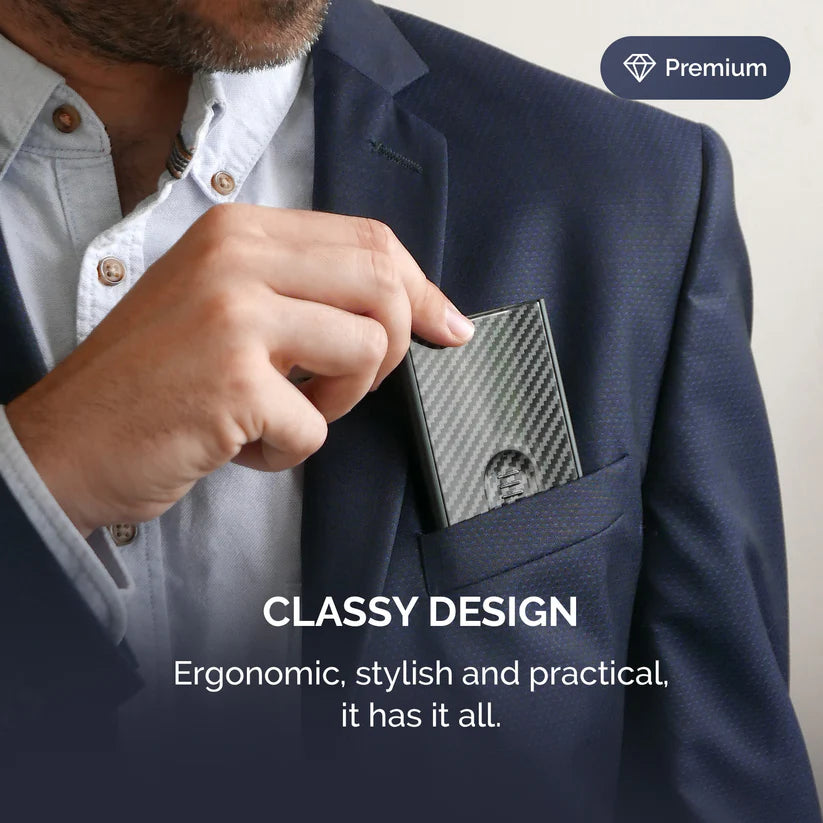 Card Holder Slider | Carbon