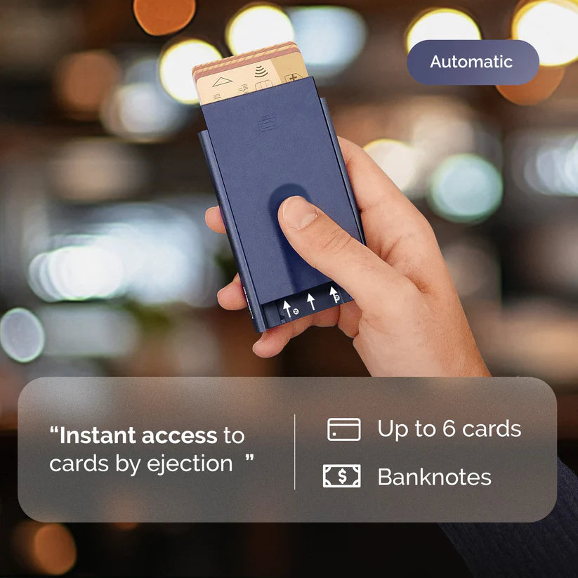 Card Holder Slider | Navy Blue