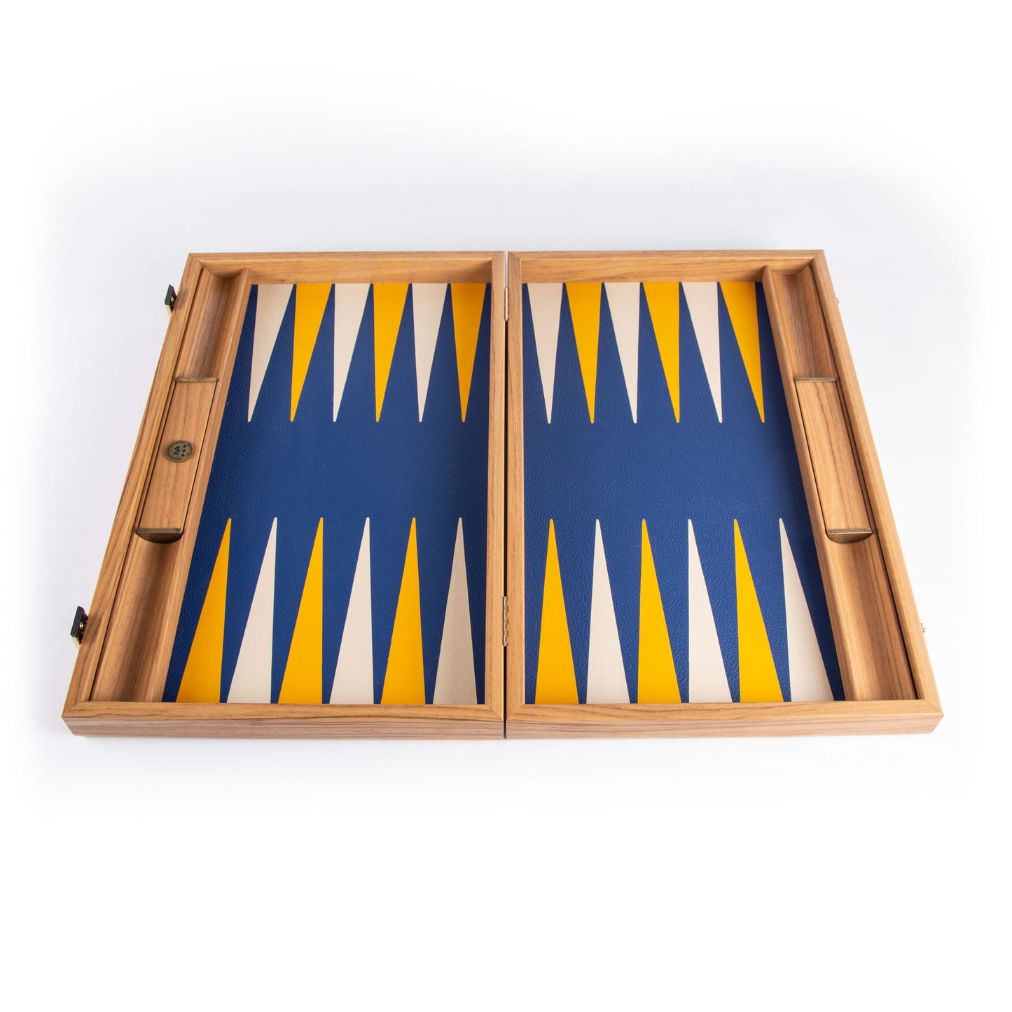 Handmade Royal Blue Inlaid Leatherette Backgammon
