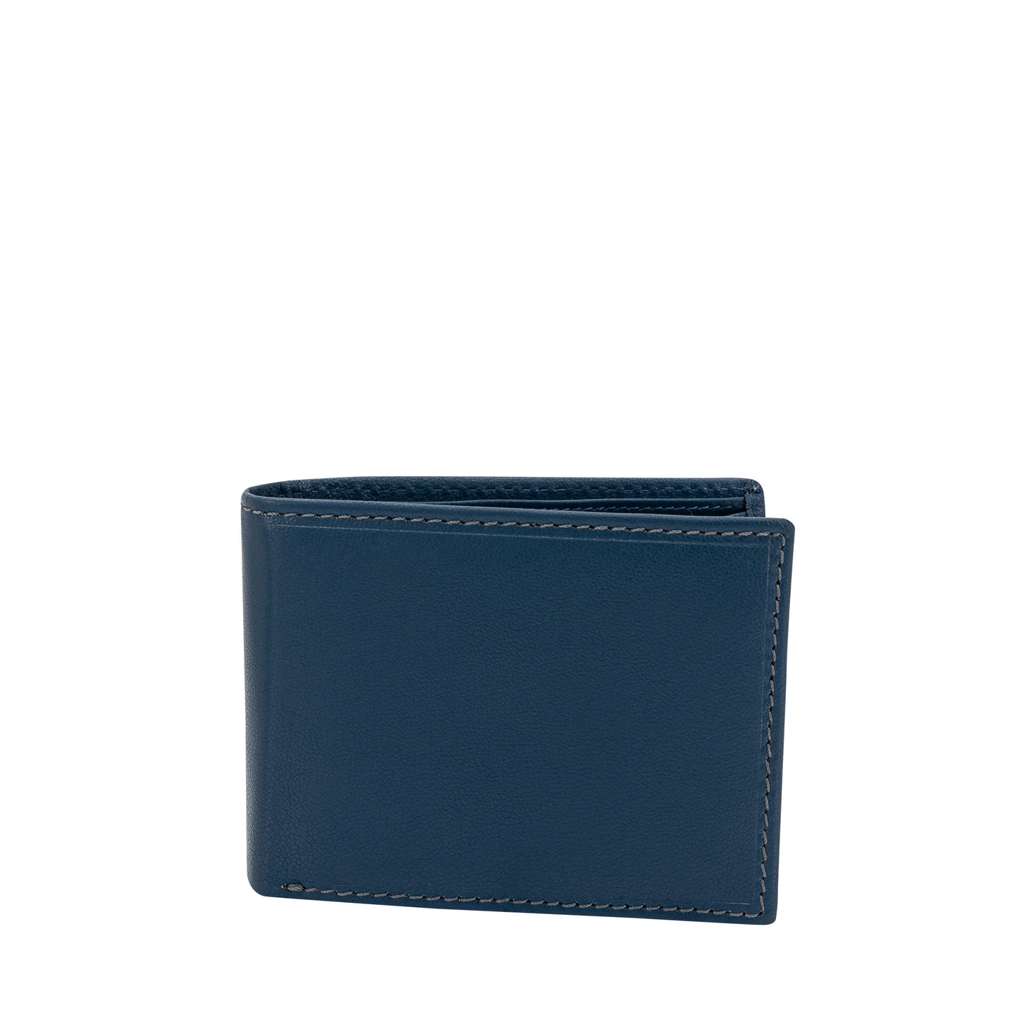 Horizontal Wallet Redford Leather Blue