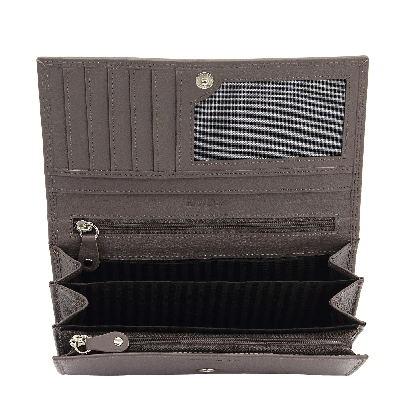 Ladies Long Wallet Cow Nappa Taupe