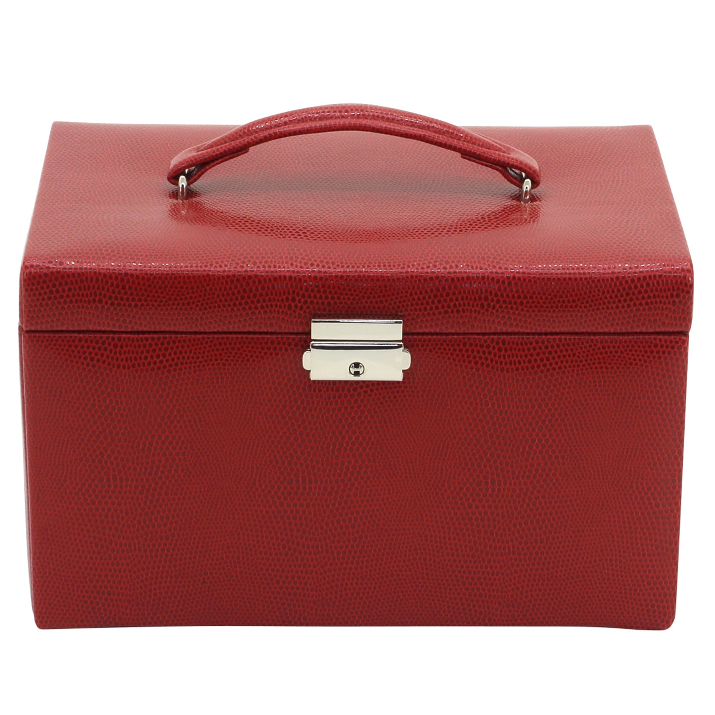 Jewellery Case Jolie Synthetic Lizard Optic Red
