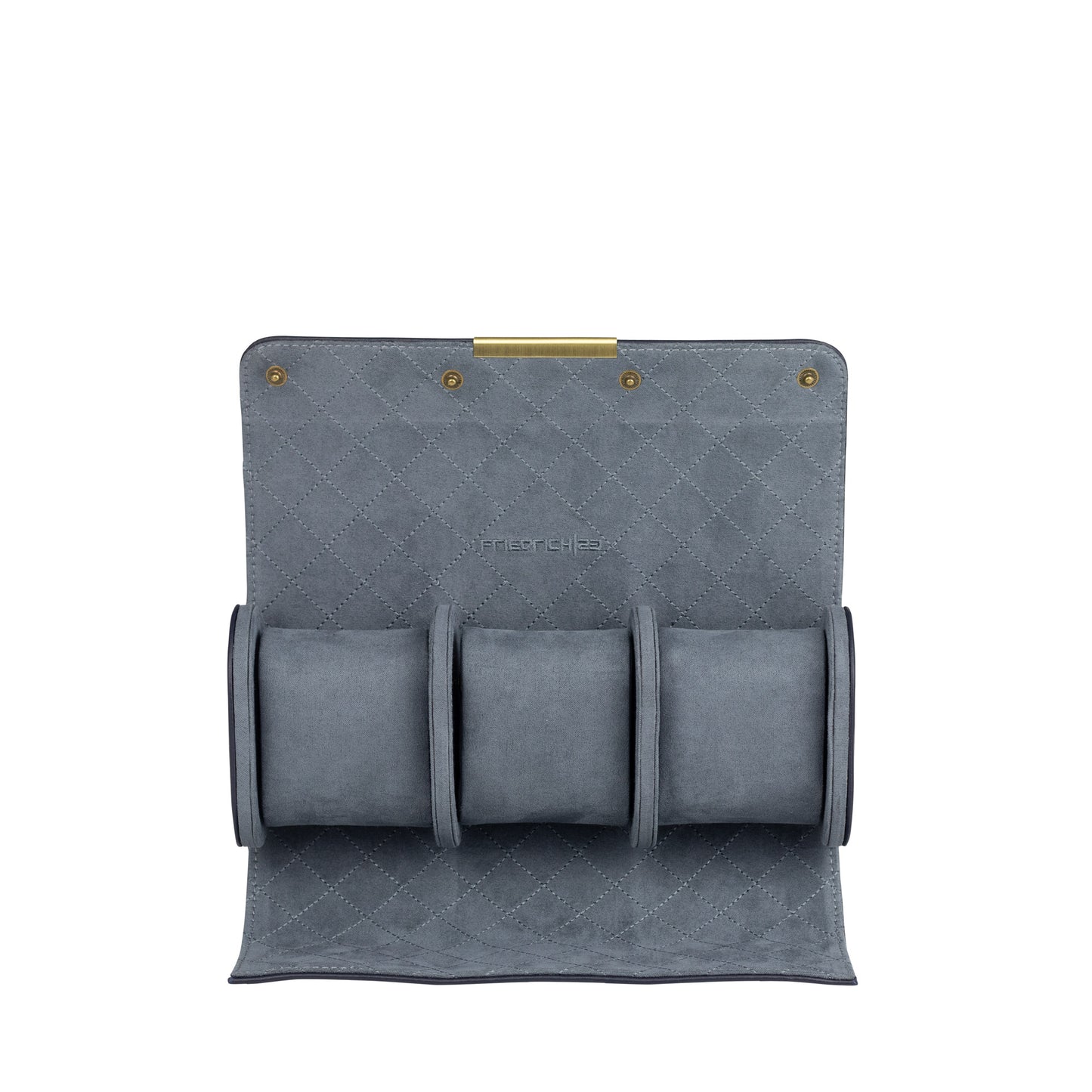 Roll For 3 Watches Dynasty Top Grain Leather Navy