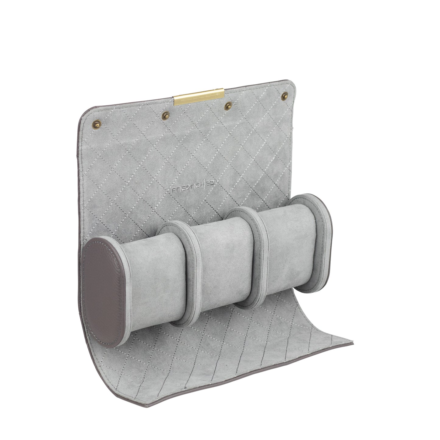 Roll For 3 Watches Dynasty Top Grain Leather Anthracite