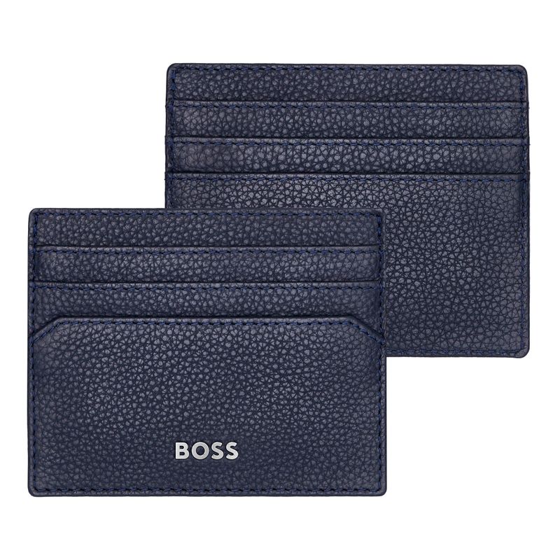 Card Holder Classic Grained Navy