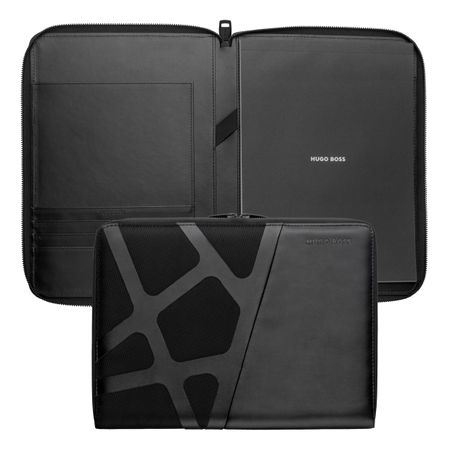 Conference Folders Zip A4 Craft Black