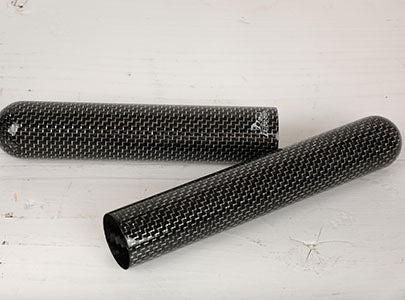 Black White Titanium Carbon Fiber Case