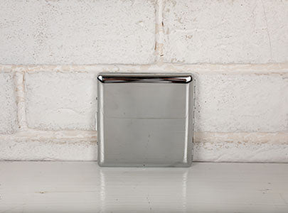 Cigarette Case With Crystal Heart Stainless Steel