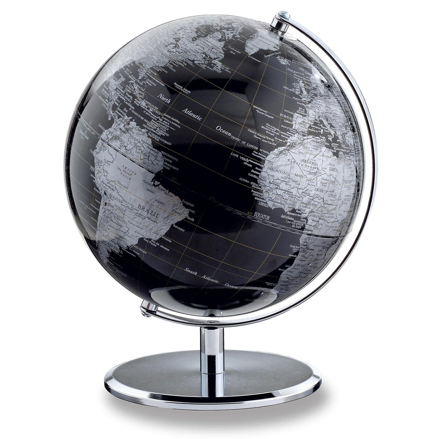 Dark Chrome Globe