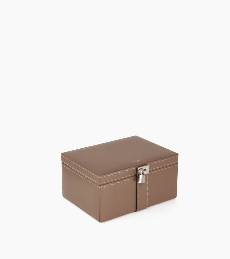 Large Leather Jewelry Box Mole