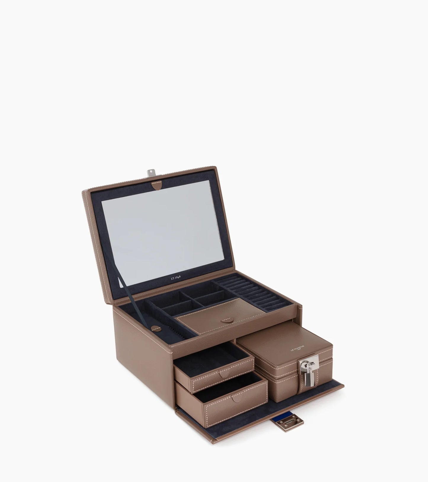 Large Leather Jewelry Box Mole