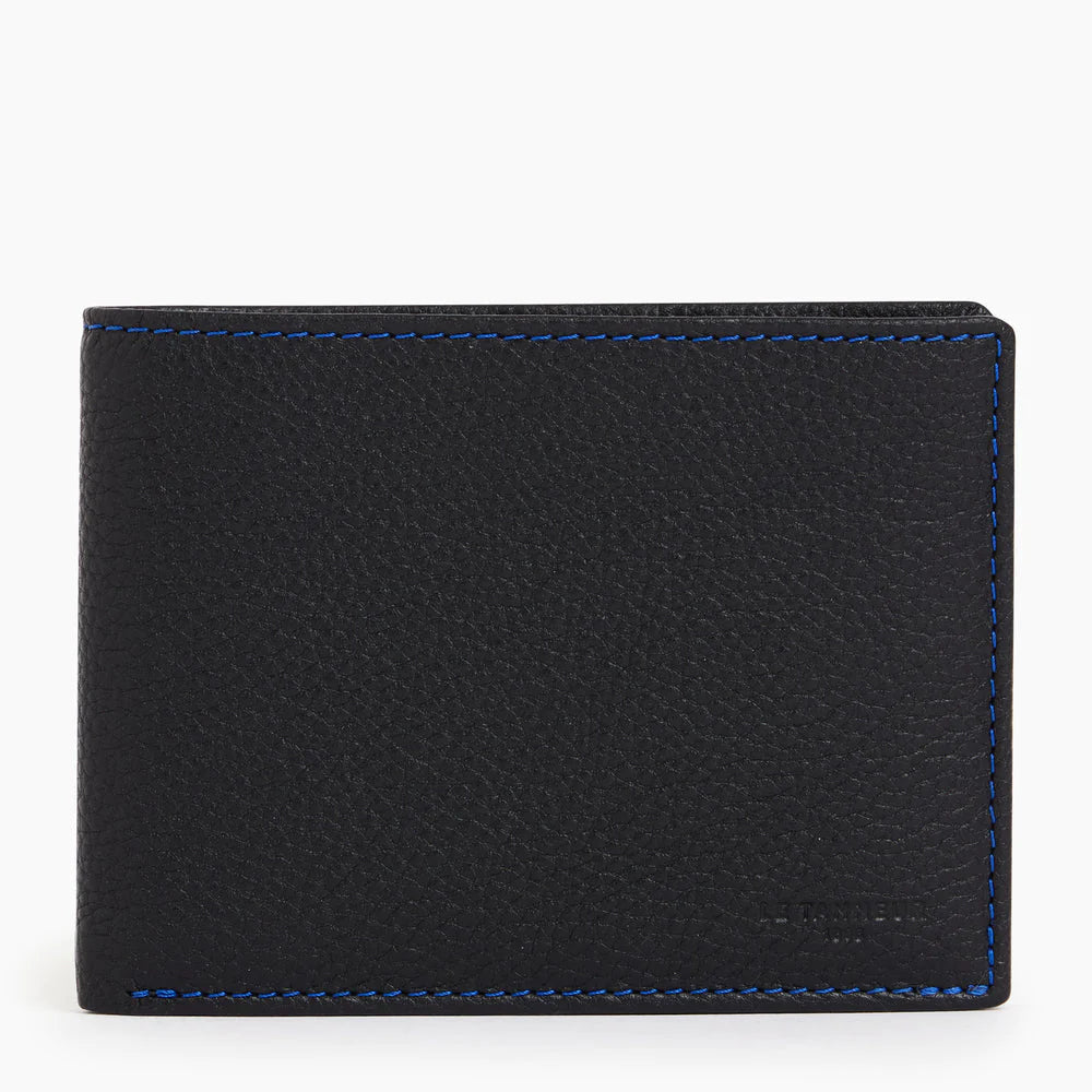 Charles Horizontal Zipped Wallet With 2 Gussets Grained Leather