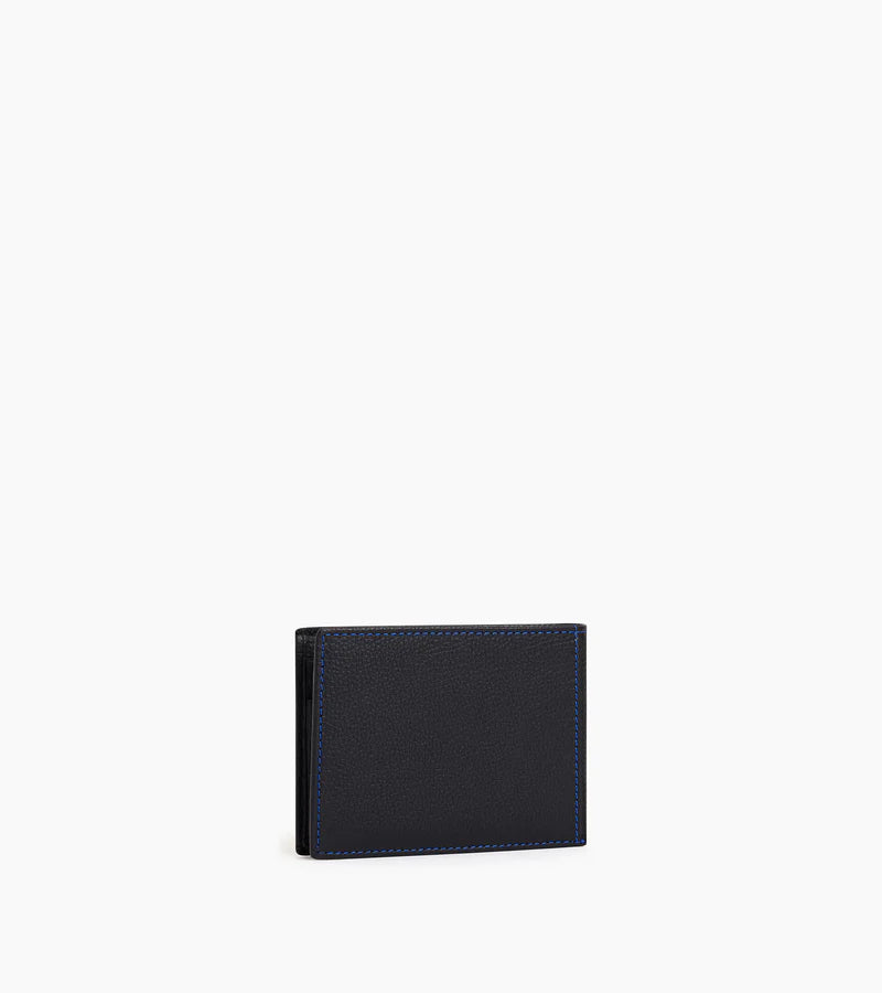 Fold Flap Wallet In Grain Leather