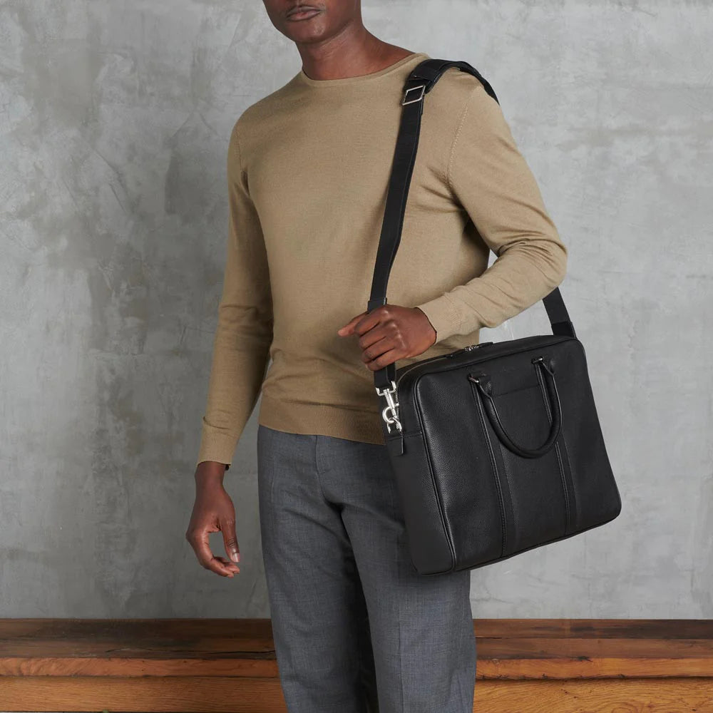 Charles Briefcase 15" Grained Leather