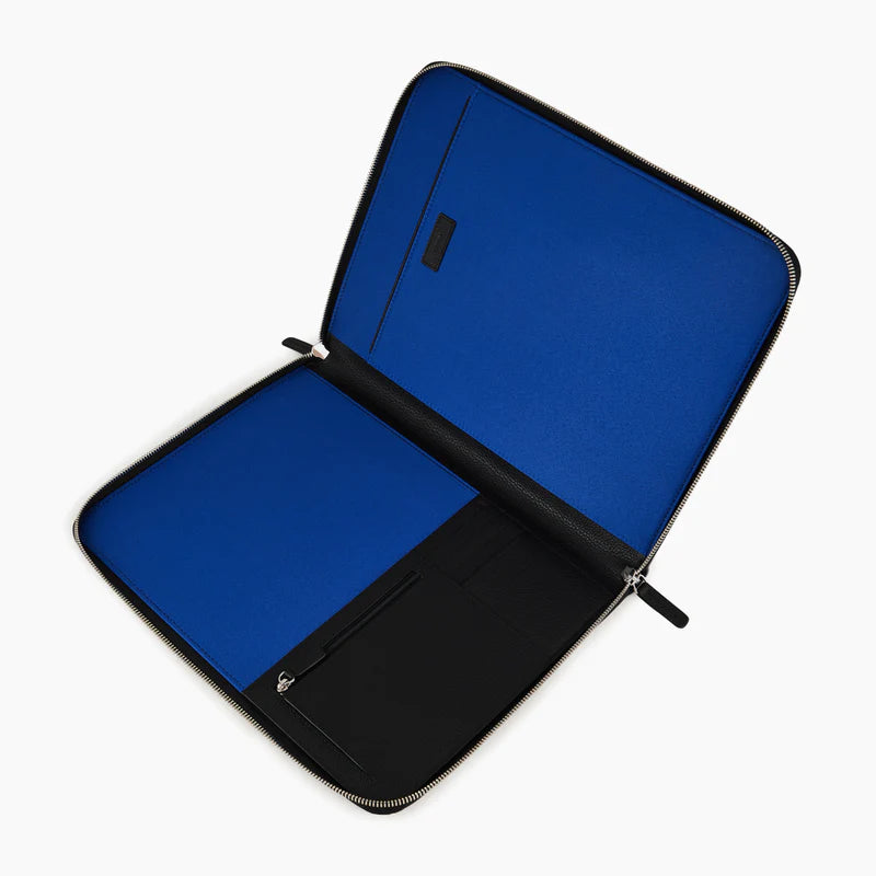 Charles Zipped Document Holder 13" Grained Leather