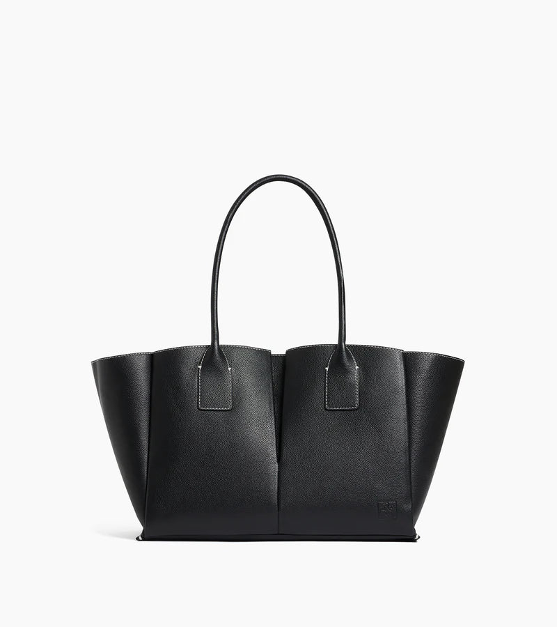 Large Grained Black Tote Bag
