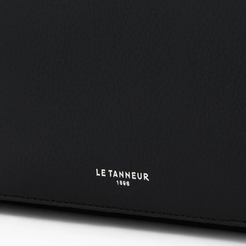 Emilie Wallet Zipped Coin Pocket With Le Tanneur Logo Black
