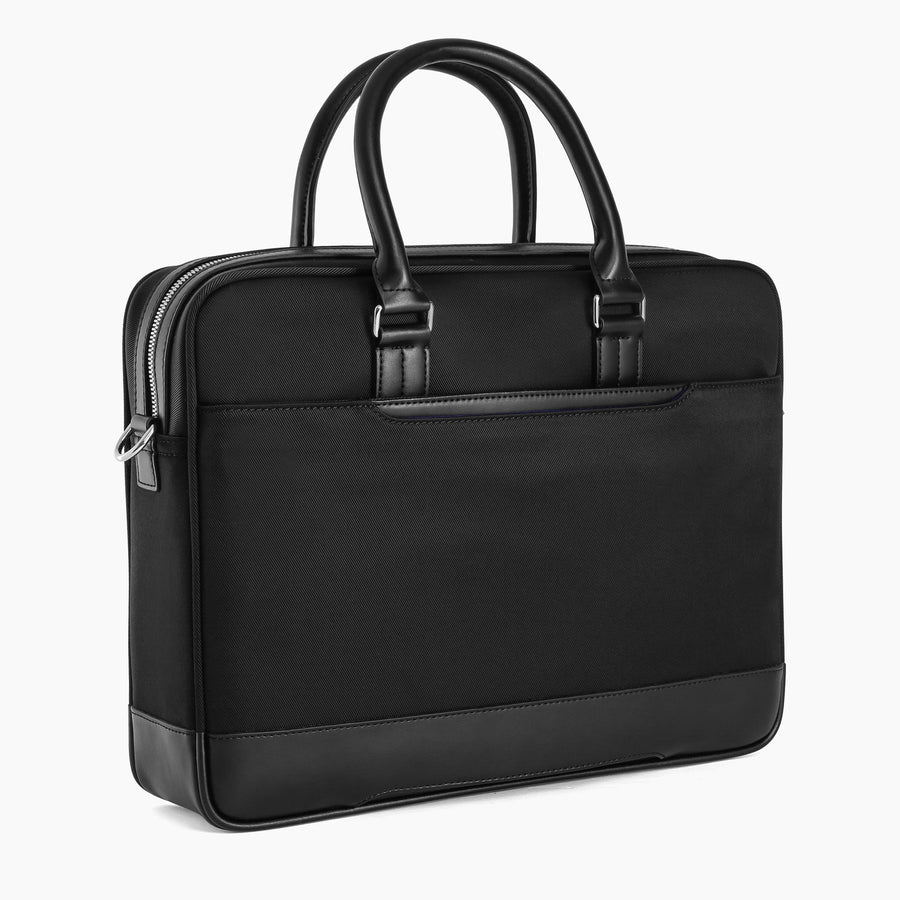 Gusset Gaspard Briefcase - Black
