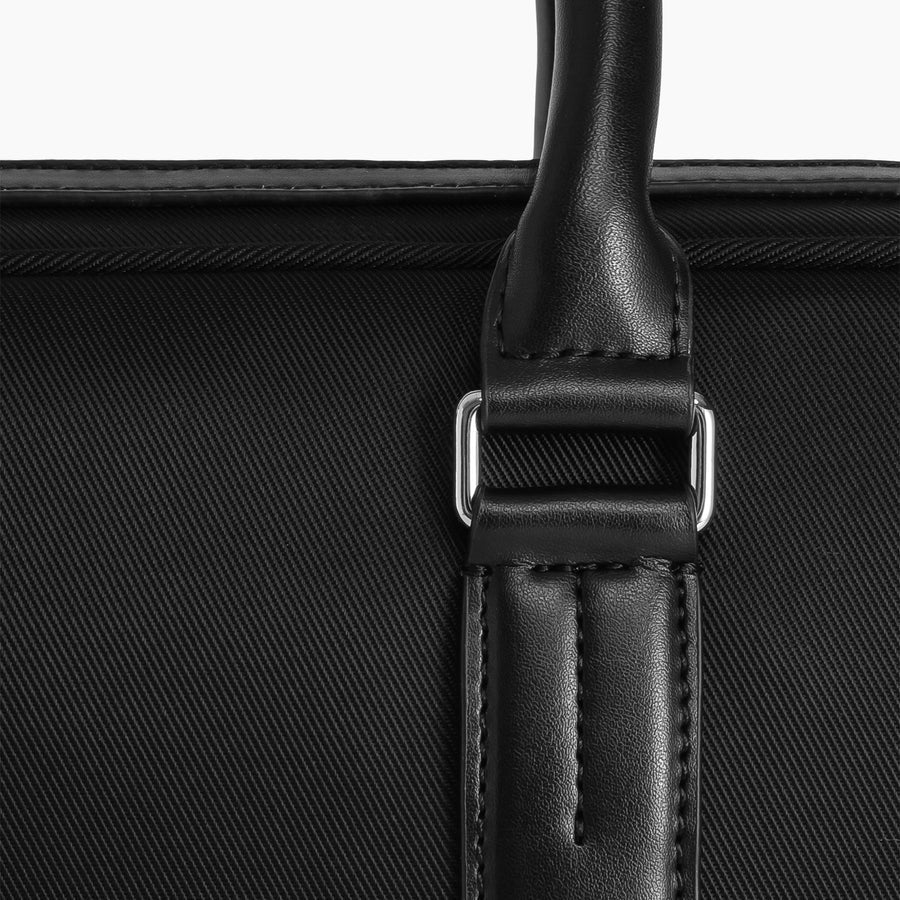 Gusset Gaspard Briefcase - Black