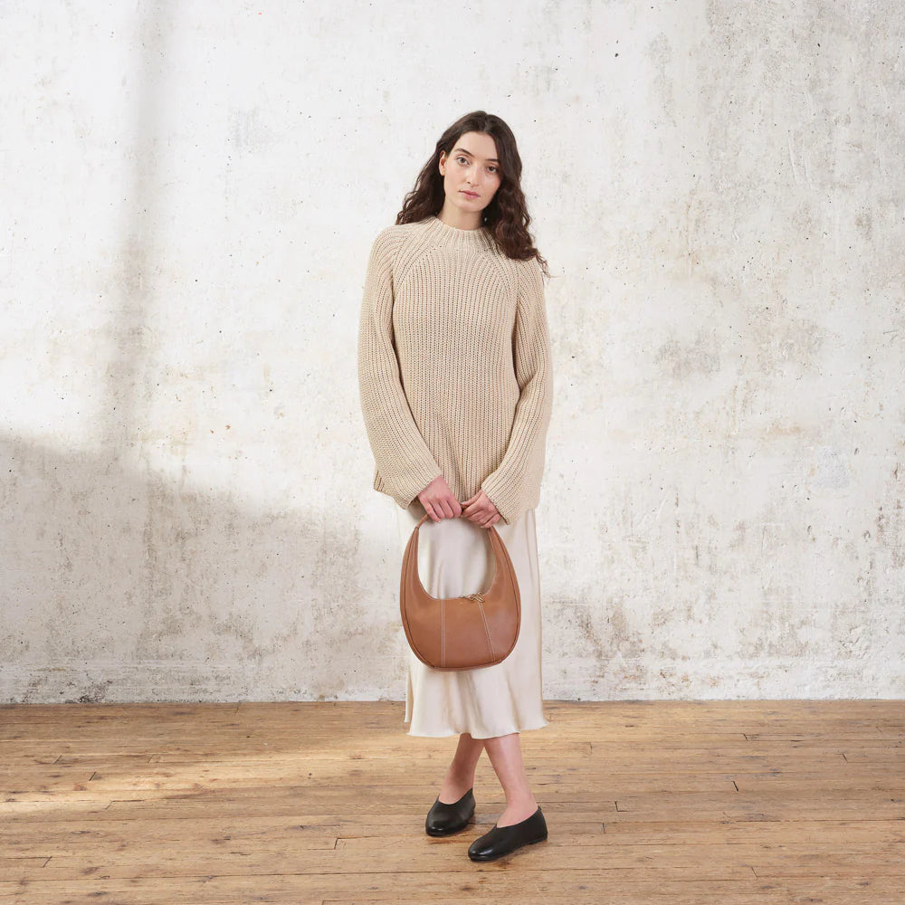 Juliette Medium Grained Leather Hobo Bag