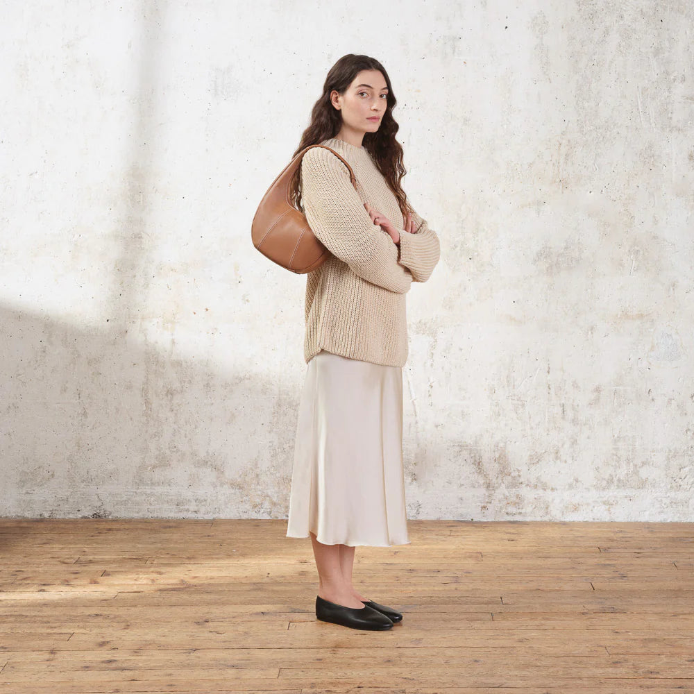 Juliette Medium Grained Leather Hobo Bag
