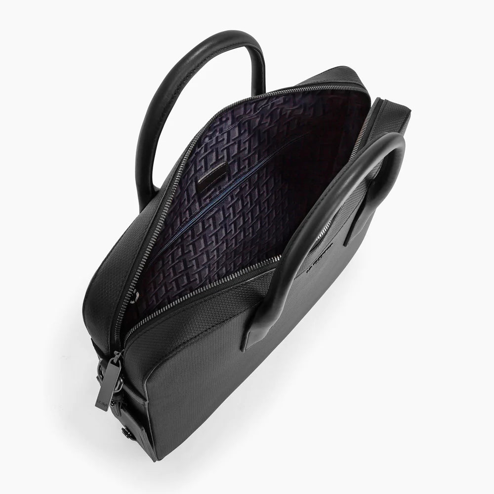 Emile 14" Clutch In Monogrammed Leather