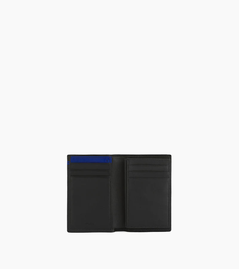 Martin Medium Model Card Holder With Bill Pocket In Smooth Leather