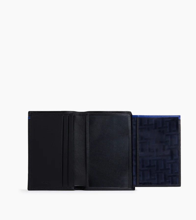 Martin Flap Vertical Card Holder With Smooth Leather Note Pocket