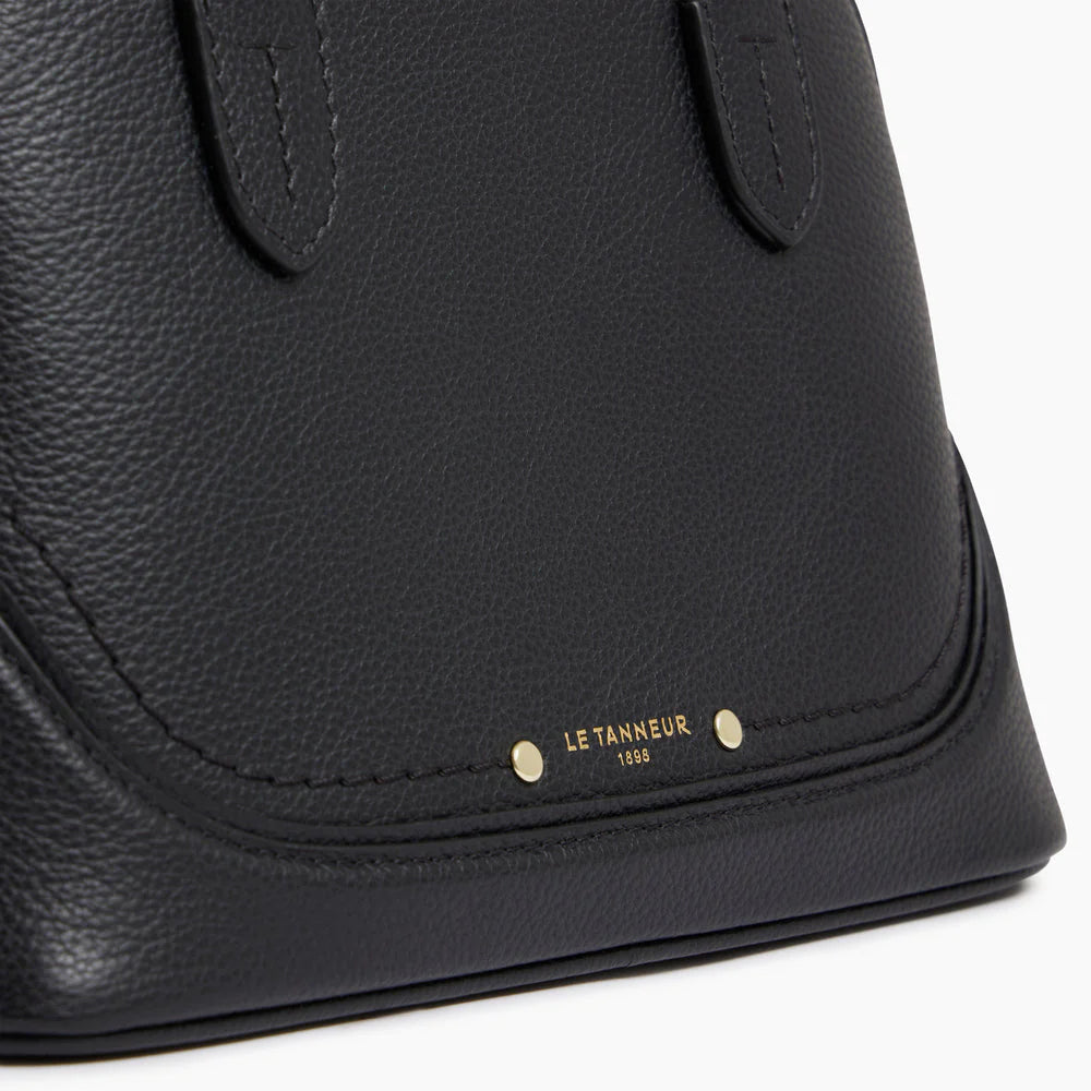 Ella Small Handbag In Black Grained Leather