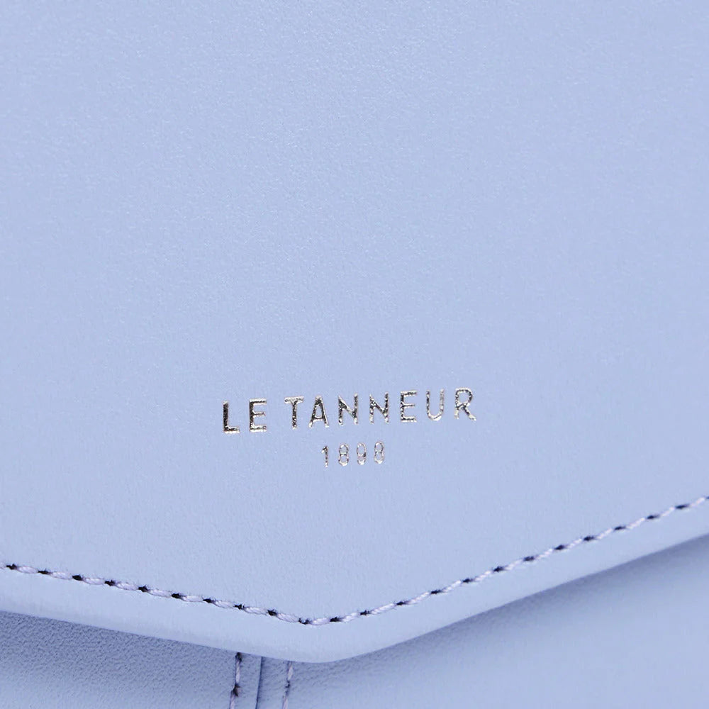 Charlotte Zipped Travel Companion In Lavander Smooth Leather