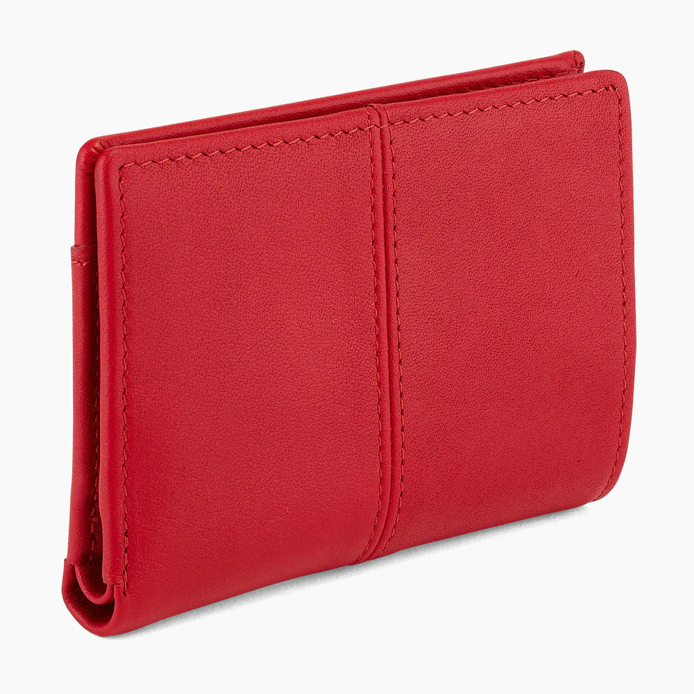 Charlotte Cardholder In Garnet Red Smooth Leather