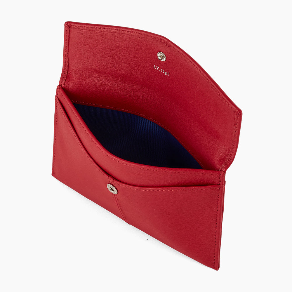 Charlotte Key Case In Smooth Leather Red