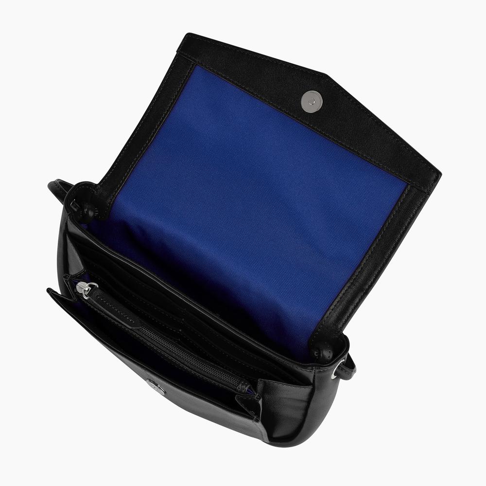 Charlotte smooth leather pouch with removable strap