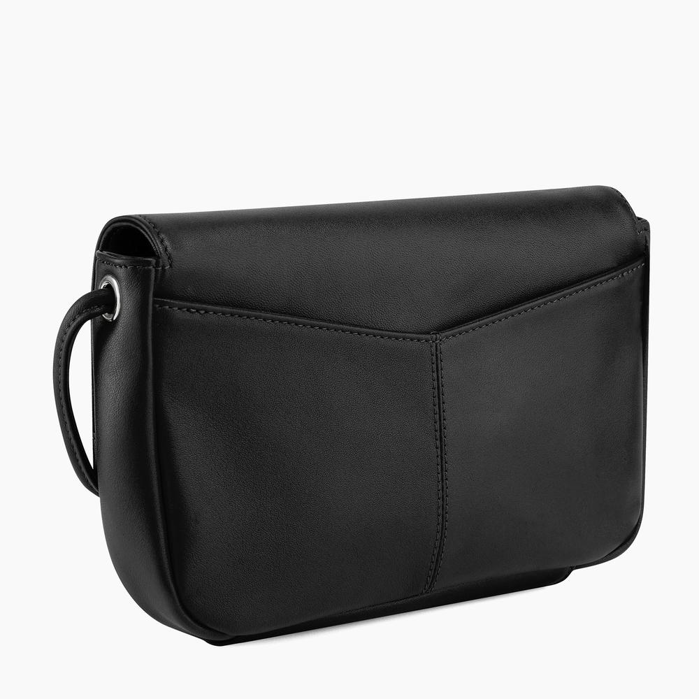 Charlotte smooth leather pouch with removable strap