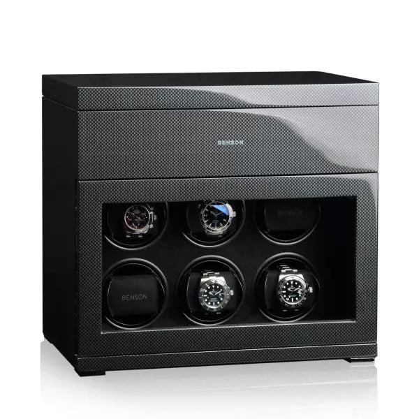 Watch Winder Black Carbon Series 6.16 6 Moved Watches