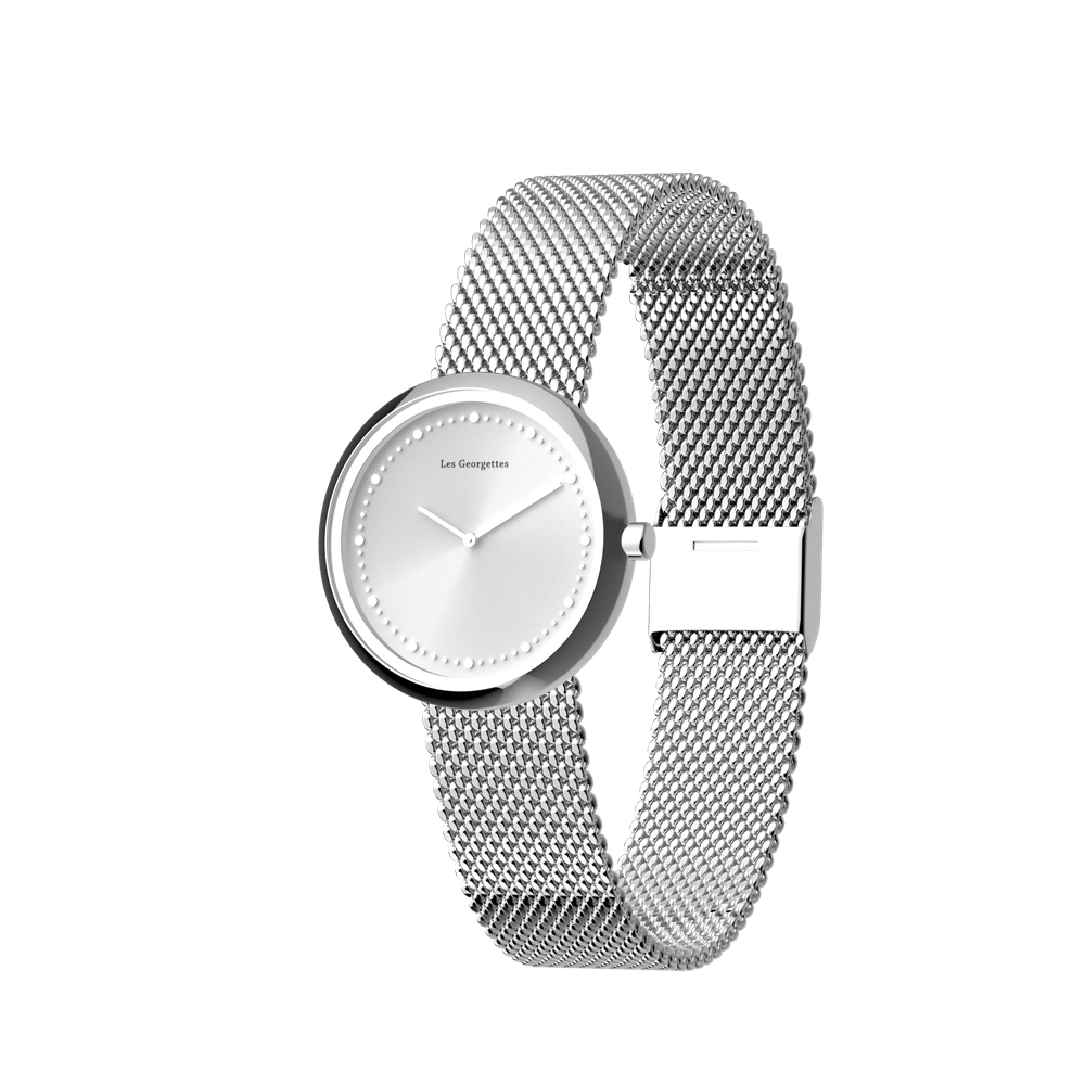 Milan Mesh Watch - Silver