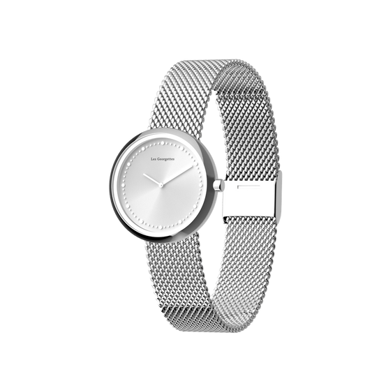 Milan Mesh Watch - Silver