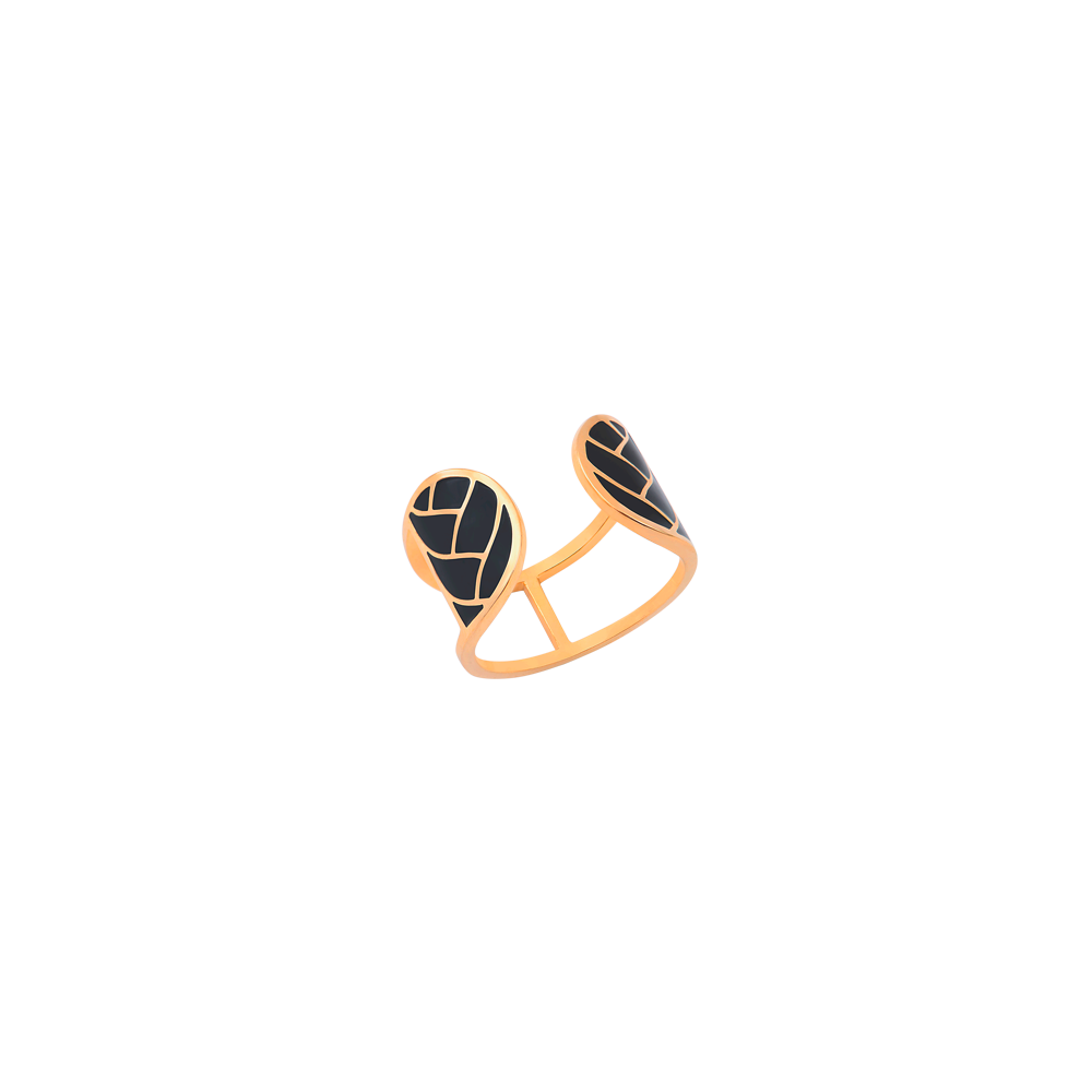 Ring Cadette Graphic Tresse Black