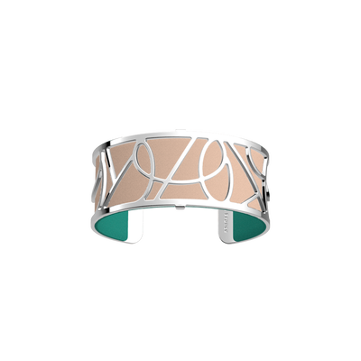 Valse Silver Finish Leather Nude Aquatic Bracelet
