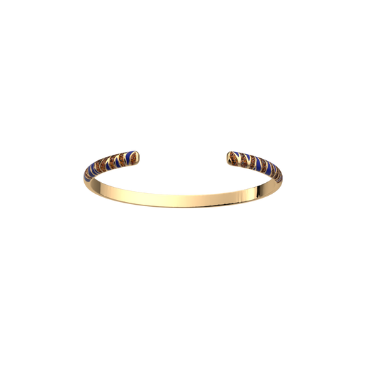 Bracelet Open Rigid Gold Fushia