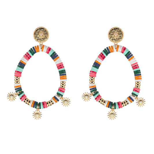 Earing Baya Perles Multicolored