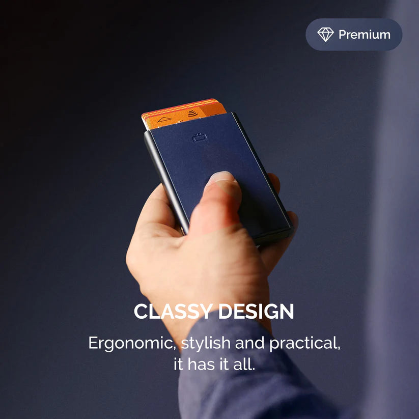 Card Holder Slider | Navy Blue