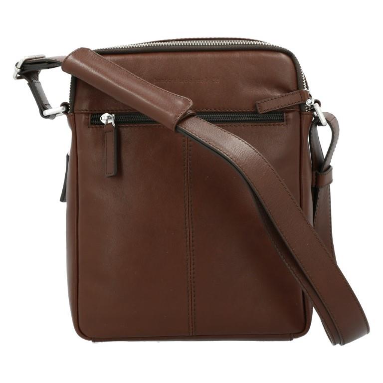 Cow Leather Laptop Briefcase Whisky