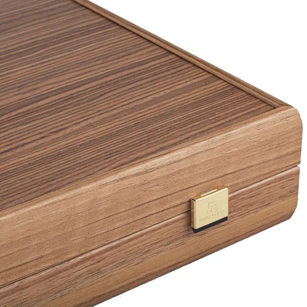 Premium Handcrafted Walnut with Blue Oak Backgammon Set